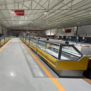 Thịt lạnh Showcase lưu trữ chuẩn bị thực phẩm hiển thị dịch vụ truy Cập góc bên phải nấu chín thực phẩm tủ - Product Image 5