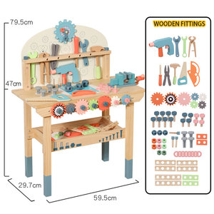 Jouets éducatifs <span class=keywords><strong>Montessori</strong></span> pour la maternelle en gros – Nouveaux jouets éducatifs en <span class=keywords><strong>bois</strong></span>, établi pour enfants avec accessoires en <span class=keywords><strong>bois</strong></span> - Product Image 3