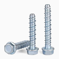 Baut Angkur Beton Self-Cutting Kepala Flens Hexagonal Sekrup Self-Tapping untuk Pemasangan Dinding & Batu Bata