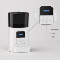 Distributeur automatique intelligent pour chiens et chats avec contrôle à distance par application mobile Wi-Fi, micro-puce, en acier inoxydable réglable