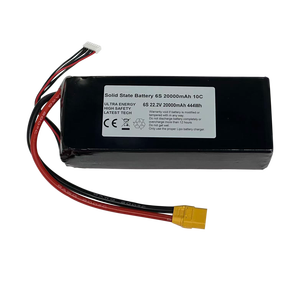 แบตเตอรี่โซลิดสเตตความหนาแน่นพลังงานสูง ใช้งานได้นาน 6S 22.2V 20000mAh 10C 360Wh/kg สำหรับอุตสาหกรรม UAV/FPV/โดรนทำแผนที่ MAS-3 - Product Image 4