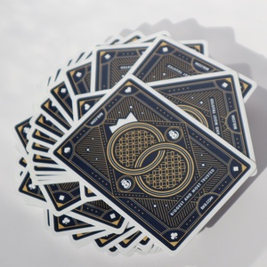 Cả Hai Bên Tùy Chỉnh In Tiêu Chuẩn Poker Kích Thước Thẻ Chơi Thẻ Với Tùy Chỉnh Foiled Tuck Trường Hợp - Product Image 4