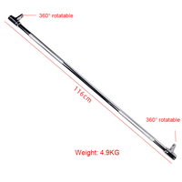 Barre de traction double tête pour machine à ramer, accessoires multi-fonctions pour rack de musculation, fixation pour câble de gym