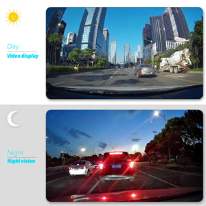 Cámara de salpicadero Dual para coche, grabadora de vídeo DVR frontal y trasera de 4 pulgadas, LCD, FHD, 1080p, lente Dual - Product Image 5