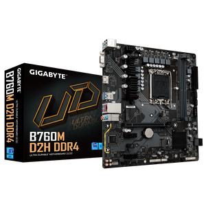 เมนบอร์ด Gigabyte รุ่น B760M D2H DDR4 รองรับซ็อกเก็ต LGA1700 รองรับแรม DDR4 รองรับซีพียู Intel Core i3 i5 i7 i9 ขนาด Micro-ATX ใหม่ รองรับแรมได้สูงสุด 64GB - Product Image 2