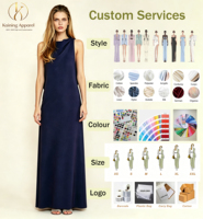 Robe de soirée longue de luxe à dos ouvert, col drapé élégant, tenue de cérémonie, vêtement d'occasion spectaculaire, boutique, fabrication sur mesure