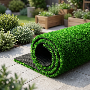 Césped Artificial Resistente al Agua de Alta Densidad, Césped Sintético de 45 mm y 20 mm de Altura de Pelo para Decoración de Jardín y Patio Trasero - Product Image 3