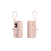 Mini Power Bank de Poche, Compact, d'Urgence, avec Double Prise, Power Bank Mobile