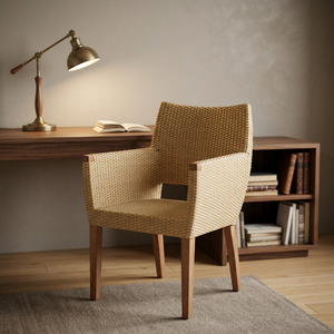 Midcentury Modern <b>Teak</b> Dining <b>Garden</b> <b>Chair</b> Tapered Legs Minimalist Design Home Office Outdoor Use Durable Hard Floor Surface - Product Image 2