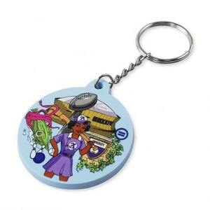 <b>Custom</b> Design 2D Logo Themed Rubber <b>Key</b> Chain <b>Ring</b> Soft Pvc Bulk Keychain - Product Image 3