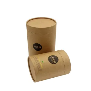 Tubo de papel embalagem caixa de papel do embalar da fábrica barato comida/vela/cosméticos/garrafa/tubo de papel de embalagem com o estampagem de ouro