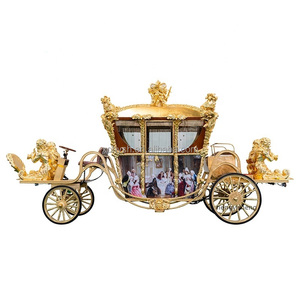 รถม้าแบบคลาสสิกของจักรพรรดิไม่มีม้าสำหรับโรงแรมรีสอร์ทและงานแต่งงานการขนส่งแบบย้อนยุค - Product Image 2