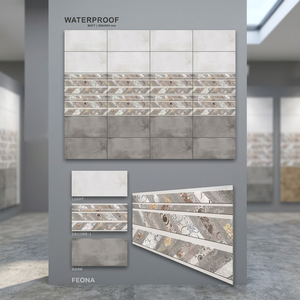 Carrelage en céramique marbrée design 12x24, finition mate, porcelaine 30x60cm 300x600mm pour la décoration intérieure des sols et des murs, carrelage pour mur - Product Image 3