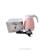 Chauffe-eau pliable de voyage Mini eau chaude pour bouilloire pliante multifonctionnelle portative de ménage de cruche de Silicone