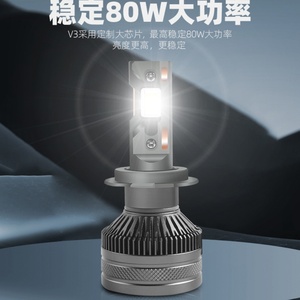 Sanvi V3 120W 12V LED Bulb Super Bright Powerful Headlight with 6000K Color Temperature 4775 Big Chip - Product Image 6