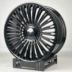 Bku ล้อแม็กปลอมแปลง5x112ล้อ20 21 22 24นิ้วล้อแข่งอัลลอยสีดำแบบกำหนดเองสำหรับ Mercedes X166 X167 GLS W166 W167 - Product Image 3