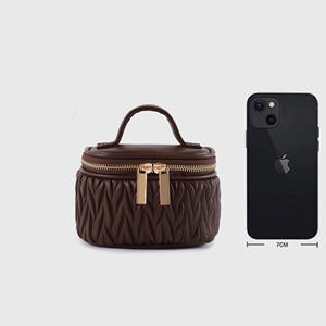 <span class=keywords><strong>Estuche</strong></span> <span class=keywords><strong>de</strong></span> Maquillaje <span class=keywords><strong>de</strong></span> Lujo <span class=keywords><strong>de</strong></span> Alta Calidad Portátil <span class=keywords><strong>para</strong></span> Viaje Organizador <span class=keywords><strong>de</strong></span> Cosméticos <span class=keywords><strong>para</strong></span> <span class=keywords><strong>Mujer</strong></span> <span class=keywords><strong>de</strong></span> PU Color Crema con Cierre Elegante y Duradero - Product Image 3