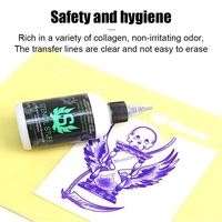 Shukr Gel Magique Professionnel pour Pochoirs de Tatouage, Solution de Transfert Thermique 30/120ML, Crème pour Accessoires d'Art Corporel