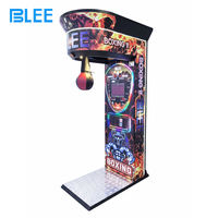 Machine d'arcade de boxe commerciale BLEE, à monnayeur, affichage du score LED rouge, sac de frappe, motifs multiples, équipement de divertissement