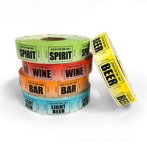 Unifon high-quality custom-printed 80mm thermal transfer film for event admission tickets - Product Image 6