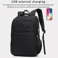 CoolBELL Mochila para Portátil de 15.6 Pulgadas para Hombre, Ligera, Duradera, Impermeable, con Puerto de Carga USB y Logotipo Personalizado