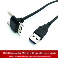 Kabel MM Male ke IC Male ke USB-A USB-B Micro-USB untuk Hard Drive Mobile & Transfer Data Ponsel Tembaga Hitam