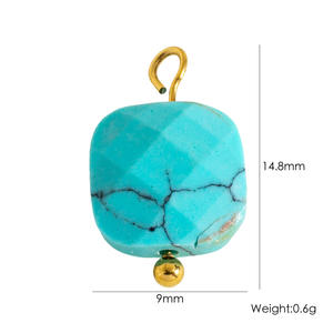 Joyería DIY Red Rose Charm Star Pearl Stone Charms Beads 18K PVD Plated Acero inoxidable Allergy Free Accesorios Lindo - Product Image 3