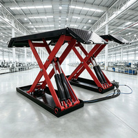 Elevador de Tijera Hidráulico para Autos de 3.5 Toneladas, 4 Cilindros, Elevación Media de 1.2m, Sin Enlace Cruzado, Motor de 2.2kW, 110/220/380V, Certificado CE