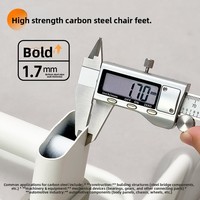 Chaise d'étude ergonomique pour adolescents et collégiens, réglable en hauteur, avec correction de posture, structure en acier, design tendance, pour bureau