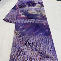 Tissu en dentelle suisse NI.AI au design unique, tissu imprimé en dentelle africaine de Dubaï, dentelle suisse en coton