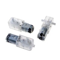 Moteur de réduction cc 12V, axe unique, double arbre de sortie, engrenage entièrement métallique, moteur tt, grand couple, rotation avant et arrière, bricolage