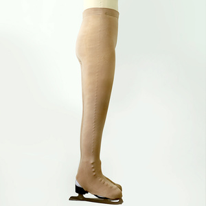 Penutup Sepatu Bot Musim Dingin Wanita Tebal Warna Cokelat, Rajutan Premium Spandex/Nilon, Bernapas, untuk Skating - Product Image 2