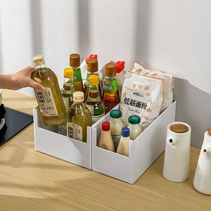 Storage Boxes <b>Bins</b> Rectangle 10-20 L Standing Type PP Plastic Cube Storage <b>Bins</b> <b>Kitchen</b> Condiment Desktop Organizers - Product Image 2