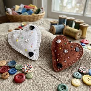 Porte-clés en tissu en forme de cœur, produits semi-finis durables de haute qualité pour enfants, à faire soi-même - Product Image 2