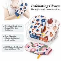 Serviette de bain exfoliante pour femmes, simple couche, légère, nettoyage en profondeur, soin doux de la peau