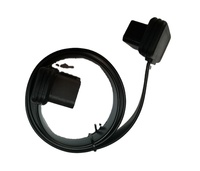 Cable de Extensión OBD2 Profesional Starcharm de 16 Pines Macho a Hembra para Vehículos Universales, Negro, 60 cm de Longitud, Compatible con Escáneres OBD2