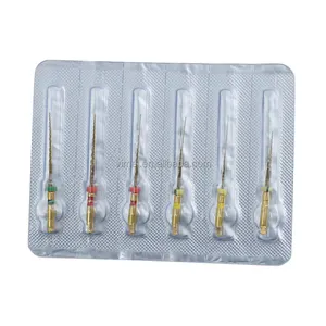 Dental Material Heat-Activated Niti Gold Flexible File Canal Root Treatment Rotary Golden File Dentist Tools Endodontic Files Ti