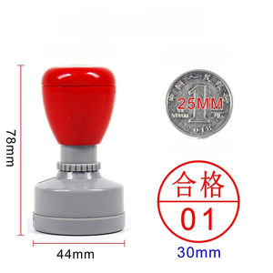 Nom personnalisé Logo Timbre QA QC Pass Petit Timbre Rond Certificat D'inspection Photosensible Flash Timbre - Product Image 6