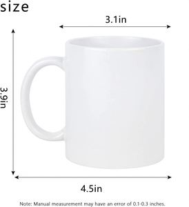Tasses en céramique personnalisées avec logo, 11 oz et 15 oz, cadeaux, objets promotionnels, tasses à café en céramique imprimées, fabricant de tasses en céramique personnalisées - Product Image 2