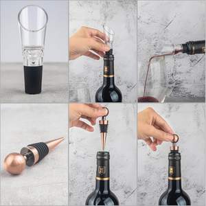 فاتحة نبيذ مع لوح شطرنج طقم إكسسوارات نبيذ أنيقة للترفيه والهدايا الفريدة - Product Image 4