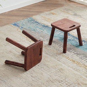 Petits tabourets <span class=keywords><strong>en</strong></span> <span class=keywords><strong>bois</strong></span> massif-Tabouret à langer pour <span class=keywords><strong>entrée</strong></span> de maison Tabouret de pied Table basse tabouret carré Chambre à coucher <span class=keywords><strong>Petit</strong></span> <span class=keywords><strong>banc</strong></span> - Product Image 3