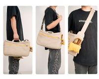 Sac de transport souple 2-en-1 OEM pour animaux de compagnie, sac à bandoulière léger et respirant pour chiens et chats, personnalisable, direct usine