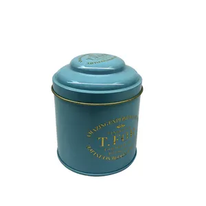 Customized Supplier Round Tin Box For Tea Popular Chinese Design Style Tin Tea Canister Packing Tins For Tea With Special Lid