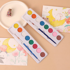 Ensemble de peinture à l'eau solide en 8 couleurs, ensemble de pigments pour peinture DIY pour enfants - Product Image 4