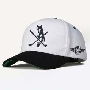 Gorra de béisbol de pana dobby de 5 paneles hecha a medida directamente de fábrica con logo bordado 3D en relieve, banda de sudor de algodón con diseño de frutas, deportiva de invierno - Product Image 1