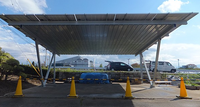Système de structure de stationnement solaire en acier galvanisé à chaud et en aluminium, étanche, pour carport photovoltaïque, résistant aux vents jusqu'à 60 m/s