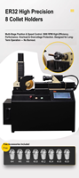 Nouvelle machine de rectification CNC entièrement automatique avec meule pour fraises à queue sphérique en carbure monobloc à 2, 3 ou 4 dents