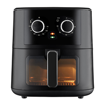 Nouvelle Friteuse à Air Numérique 8 L avec Écran LED, Four de Cuisson et Grille-Pain, à Double Bouton Mécanique