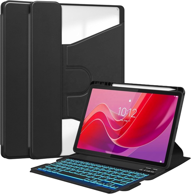 Backlit Keyboard Case for Lenovo Tab M11 11 Inch 2024 TB330FU & Detachable Keyboard Cover for Xiaoxin Pad TB31FC