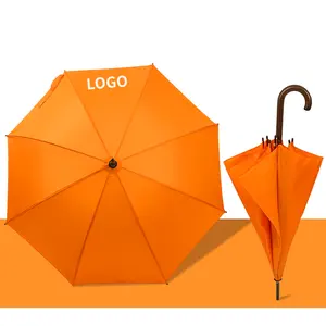 Transparant Clear Poe Top Lichtgewicht Grote Winddichte Handmatige Open Paraplu Met Logo
